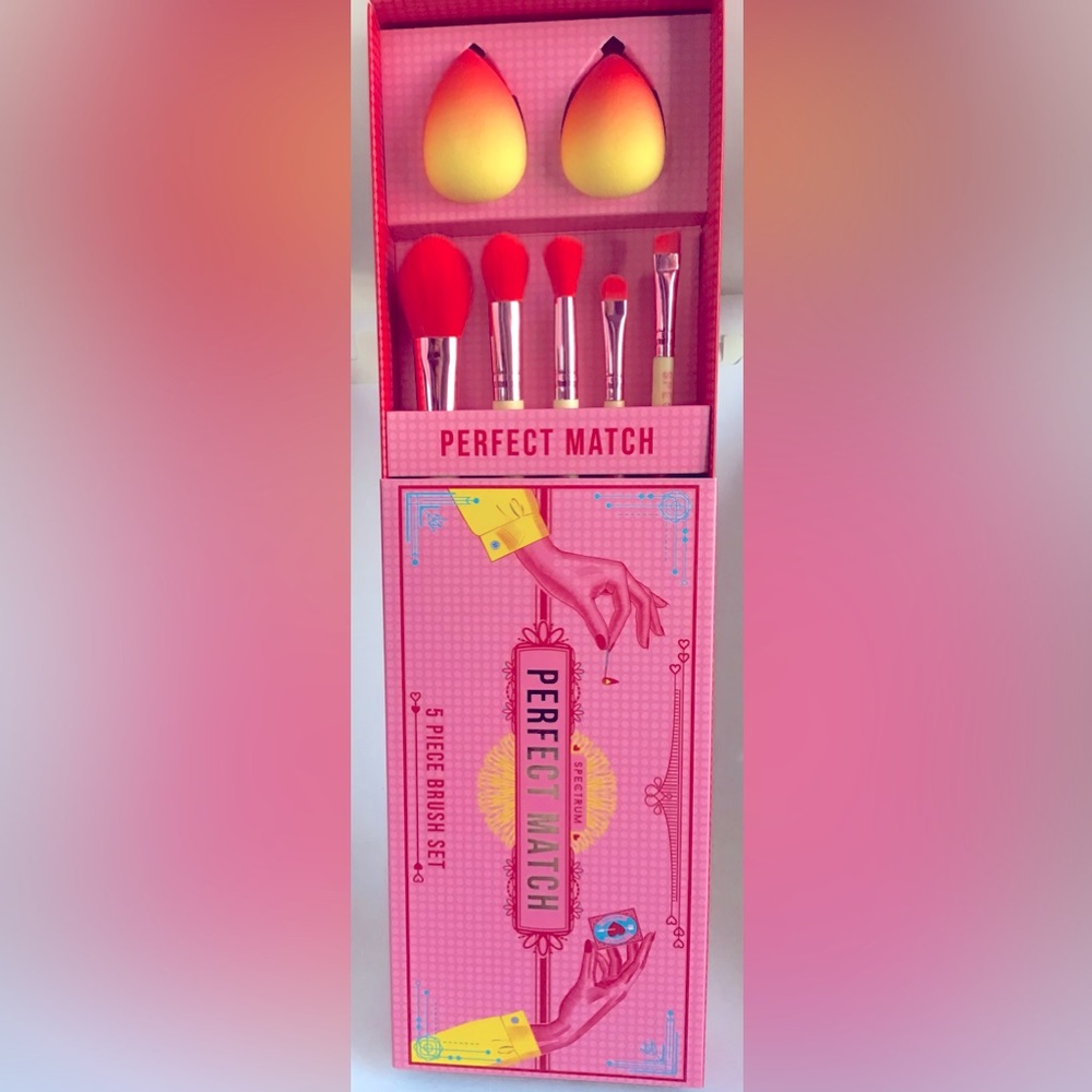 Spectrum Perfect Match 5 Brush set + 2 blenders Cruelty-free New In Box